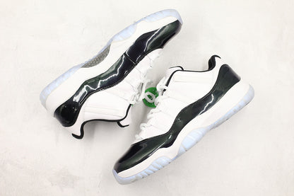 Nike Air Jordan 11 Retro Low Emerald Easter 2018 Black White Sneakers