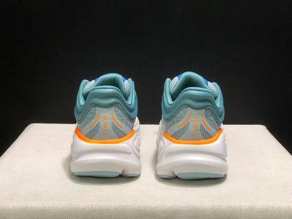 Hoka One One Bondi 9 Comfortable Low-top Running Shoes Sneakers Blue Gray