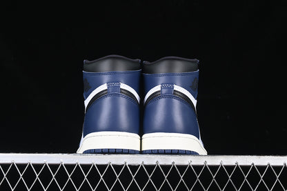 Nike Air Jordan 1 High OG Midnight Navy Black White Sneakers