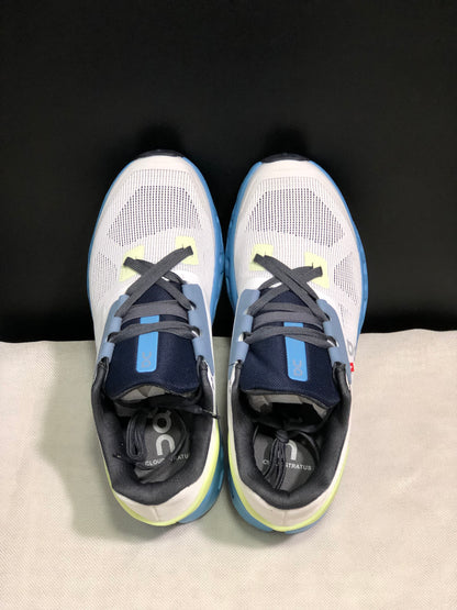 On Running Cloudstratus Breathable Support Running Shoes Frost/Niagara