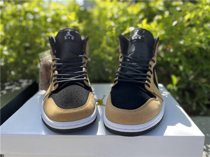 Nike Air Jordan 1 Mid SE Desert Ochre 2020 Brown Sneakers
