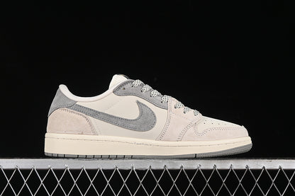 Nike Air Jordan 1 Low Travis Scott Fragment Design OG SP Grey White Sneakers