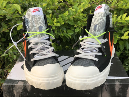 Nike Blazer Mid Readymade Black Vast Grey Volt Total Orange Sneakers