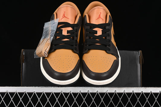 Nike Air Jordan 1 Low Baroque Brown Black Sneakers