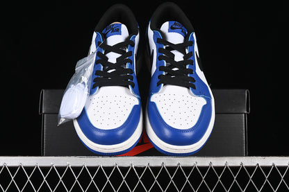 Nike Air Jordan 1 Low Black Game Royal White Sneakers