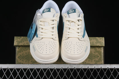 Travis Scott Fragment Design Nike Air Jordan 1 Low OG SP Tiffany Blue White Sneakers