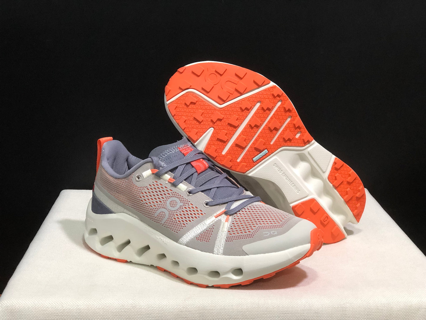 On Running Cloudsurfer Trail Waterproof Comfortable And Breathable Running Shoes Fossil/Ivory