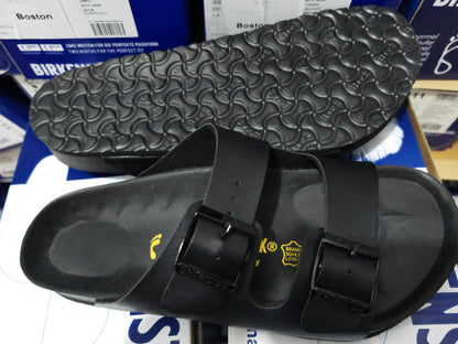 Birkenstock Two-Button Pure Black EVA Slippers