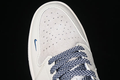 Nike Air Jordan 1 Low Blue Grey White Casual Sneakers