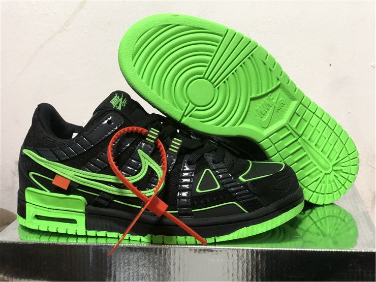 Nike Air Rubber Dunk Off-White Green Strike Sneakers