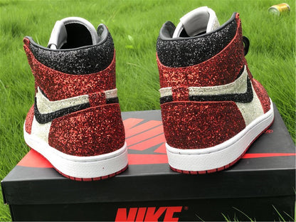 Nike Air Jordan 1 Retro High OG C2 "North Pole Chicago" Red White Flash drill Sneakers