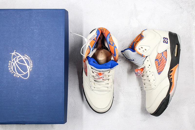 Nike Air Jordan 5 Retro International Flight Ivory White Sneakers