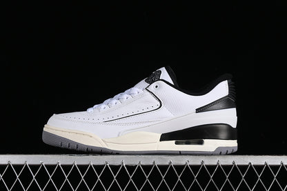 Nike Air Jordan 2/3 Retro Cement Grey Black White Sneakers