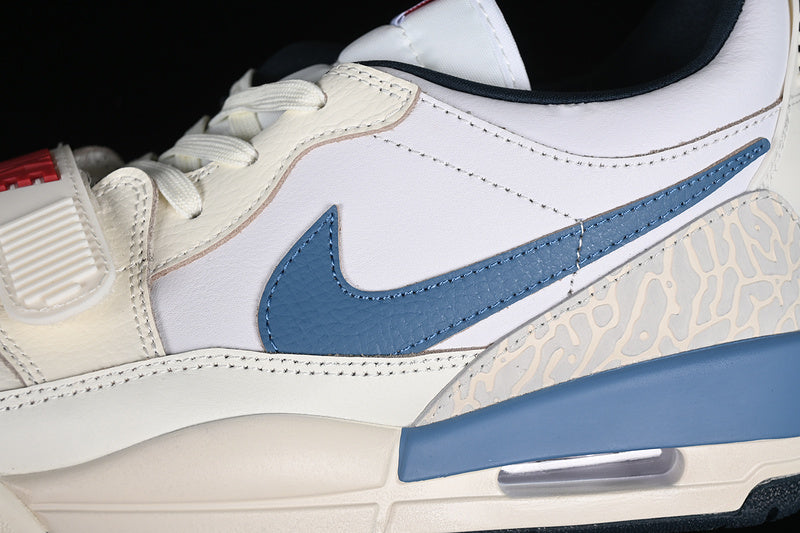 Nike Air Jordan Legacy 312 Low White Grey Blue Orange Sneakers