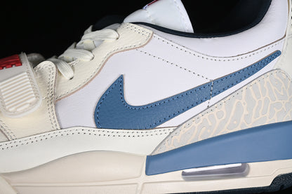 Nike Air Jordan Legacy 312 Low White Grey Blue Orange Sneakers