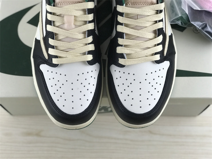 Nike Air Jordan 1 Retro Low Travis Scott White/Black/Green Sneakers