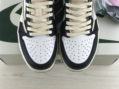 Nike Air Jordan 1 Retro Low Travis Scott White/Black/Green Sneakers