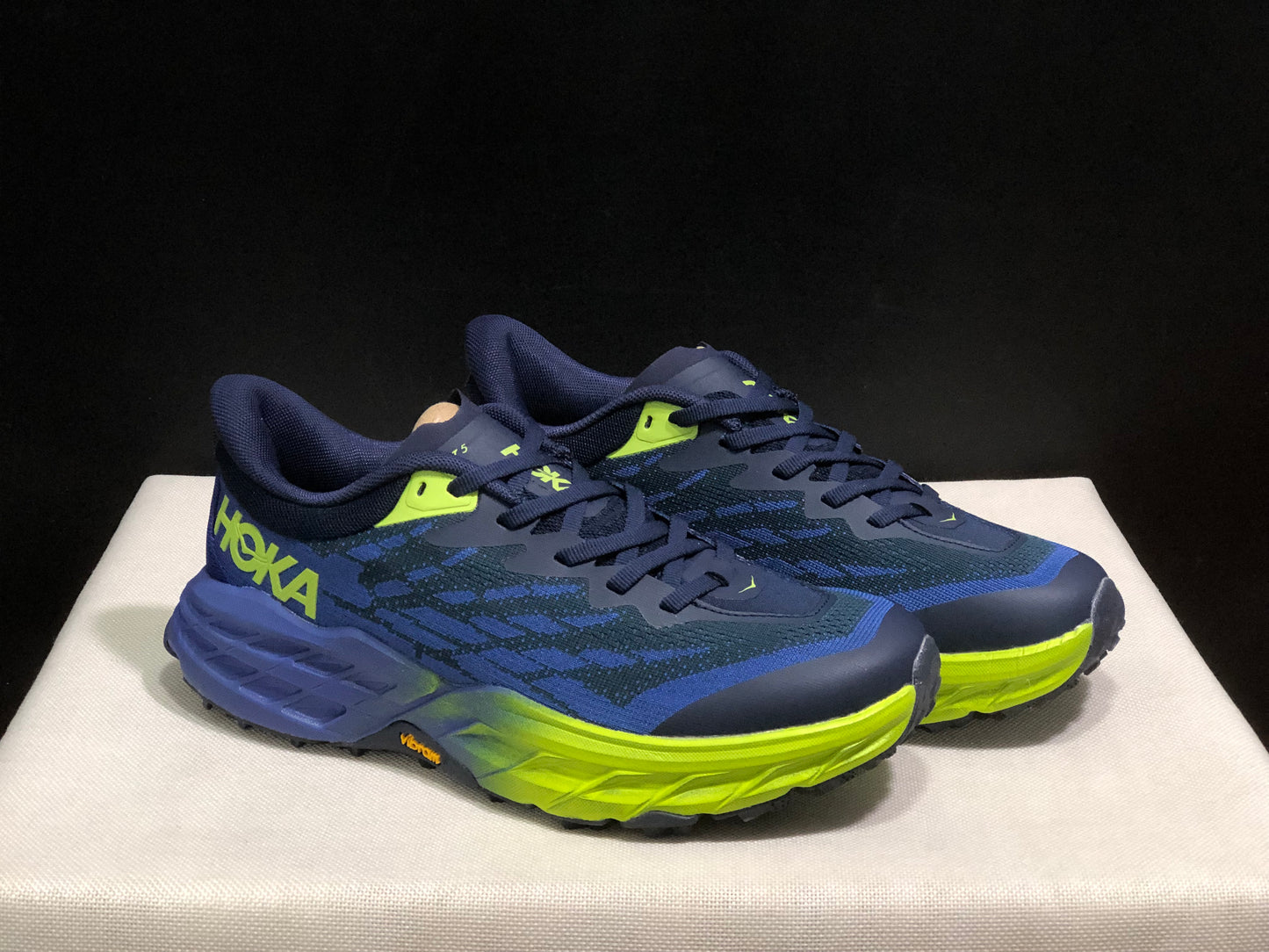 Hoka One One Speedgoat 5 Navy Trail Running Shoes Sneakers