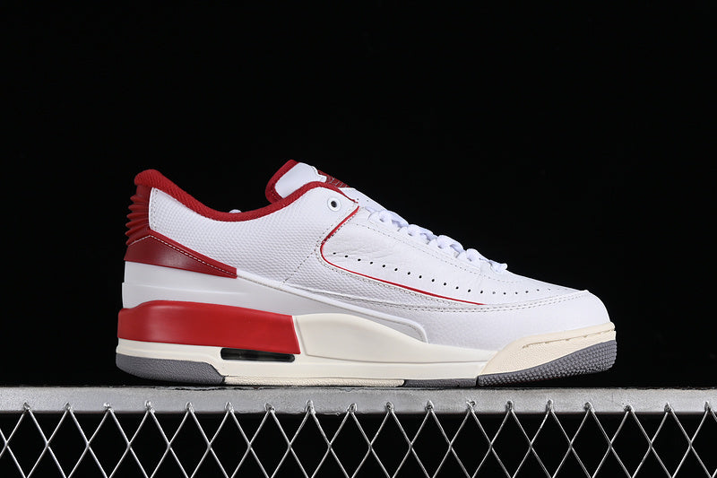 Nike Air Jordan 2/3 Retro Cement Grey Varsity Red White Sneakers