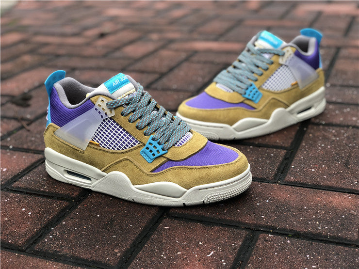 Nike Air Jordan 4 Retro SP 30th Anniversary Union Desert Moss Purple Sneakers