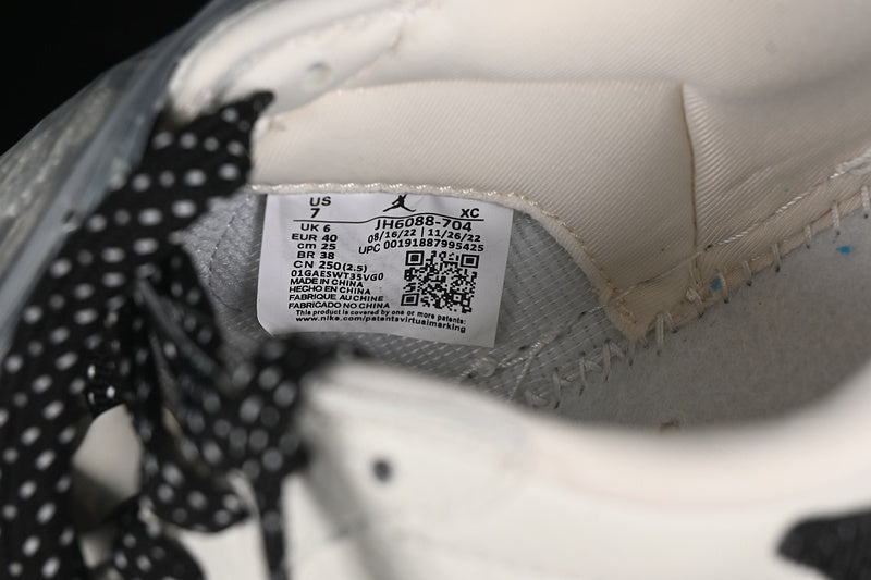 Travis Scott Fragment Design Nike Air Jordan 1 Low OG SP Black White Fashion Sports Shoes
