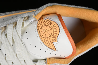 Nike Air Jordan 2 Low Craft Melon Tint Light Curry Cobblestone Muslin Sneakers
