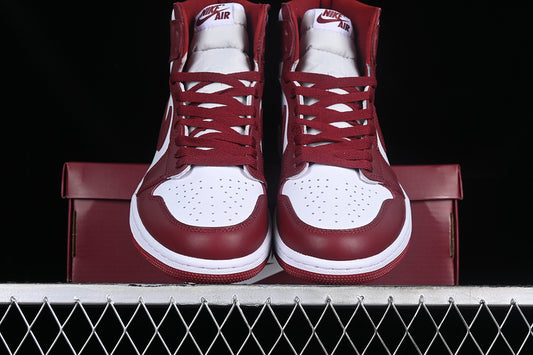 Nike Air Jordan 1 Retro High Dune Red White Sneakers