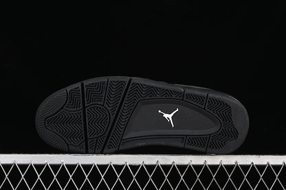 Nike Air Jordan 4 Remastered Pure Black Sneakers