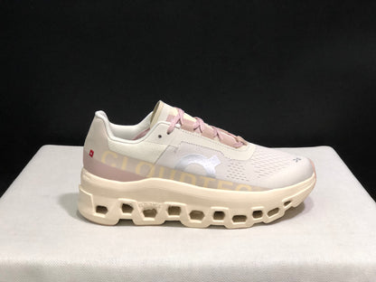 On Running Cloudmonster CNY Shock-Absorbing And Anti-Slip Sports Shoes Moonlight/pink