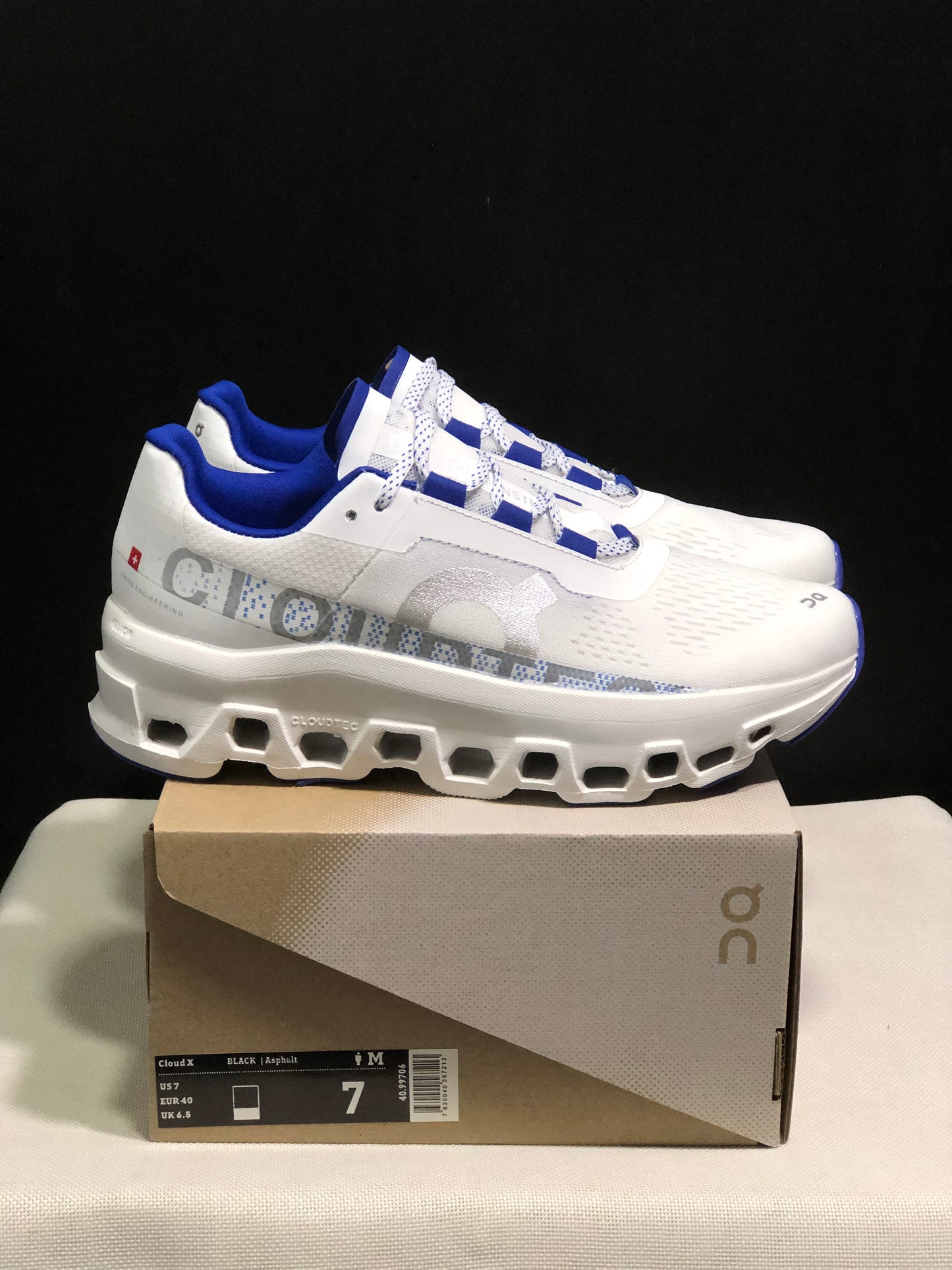On Running Cloudmonster CNY Shock-Absorbing And Anti-Slip Sports Shoes Year Of The Dragon Special Edition Blue/White
