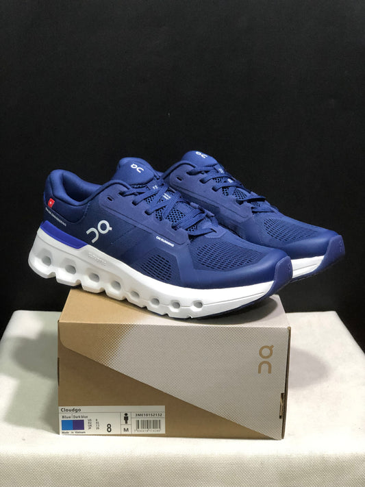 On Running Cloudrunner 2 Mesh Breathable Running Shoes Dark Blue/White