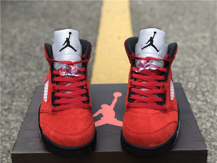 Nike Air Jordan 5 Retro Raging Bulls Red Sneakers