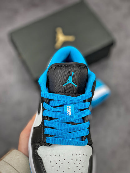 Nike Air Jordan 1 Low Black Blue White Sneakers