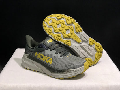 Hoka One One Challenger 7 Shock-absorbing Breathable Running Shoes Sneakers Taupe