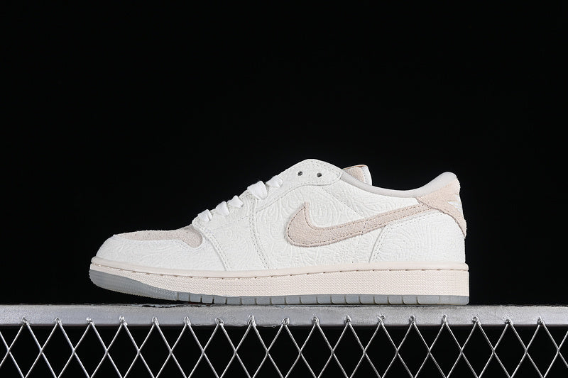 Chris Paul Nike Air Jordan 1 Low OG Light Cream And Sail Sneakers