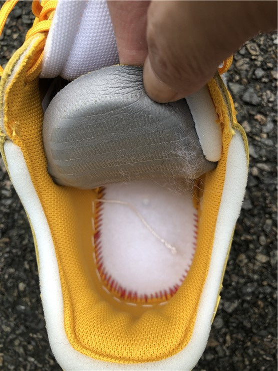 Nike Air Force 1 Low Off White ICA University Gold/Metallic Silver Sneakers
