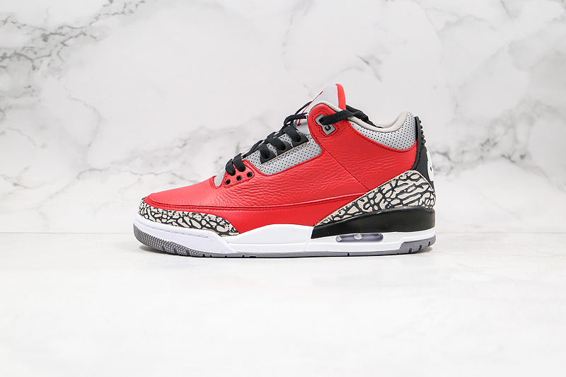 Nike Air Jordan 3 Retro Unite Fire Red Sneakers