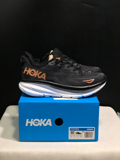 Hoka One One Clifton 9 Running Shoes Athletic Shoes Sneakers Black