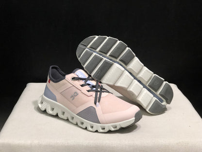 On Running Cloud X 3 AD Comfortable Wear-Resistant Training Shoes Shell/Powder