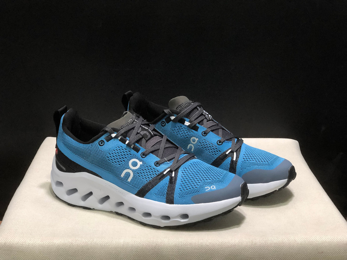 On Running Cloudsurfer Trail Waterproof Comfortable And Breathable Running Shoes Blue/Black
