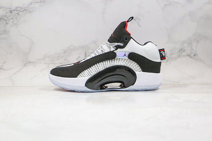 Nike Air Jordan 35 Pf Black Chili Red-White Sneakers