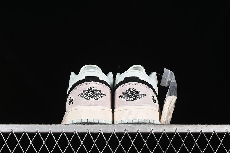 Nike Air Jordan 1 Low Black White Two-Tone Soles White Grey Sneakers