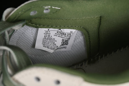 Nike Air Jordan 1 Low OG SP Off-White Travis Scott Fragment Design White Green Khaki Soles Sneakers