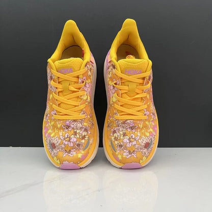Hoka One One Clifton 8 Fashion Shoes Shock-absorbing Sneakers Yellow
