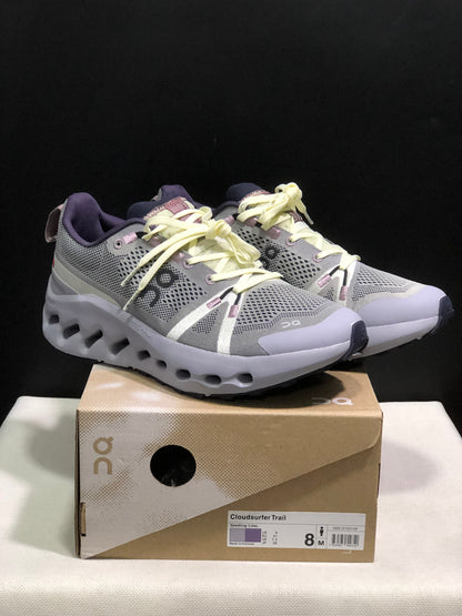 On Running Cloudsurfer Trail Waterproof Comfortable And Breathable Running Shoes Seedling/Lilac