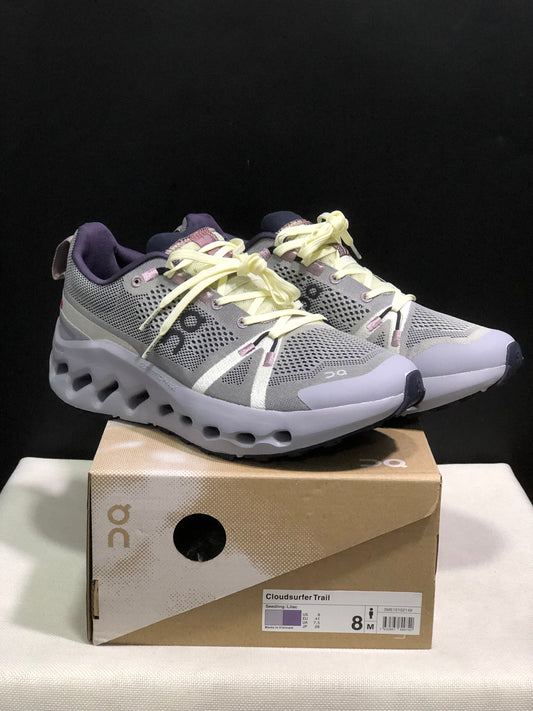 On Running Cloudsurfer Trail Waterproof Comfortable And Breathable Running Shoes Seedling/Lilac