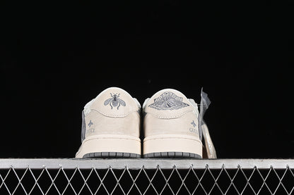 Nike Air Jordan 1 Low OG SP Travis Scott Fragment Design Grey Sole Cream Grey Sneakers