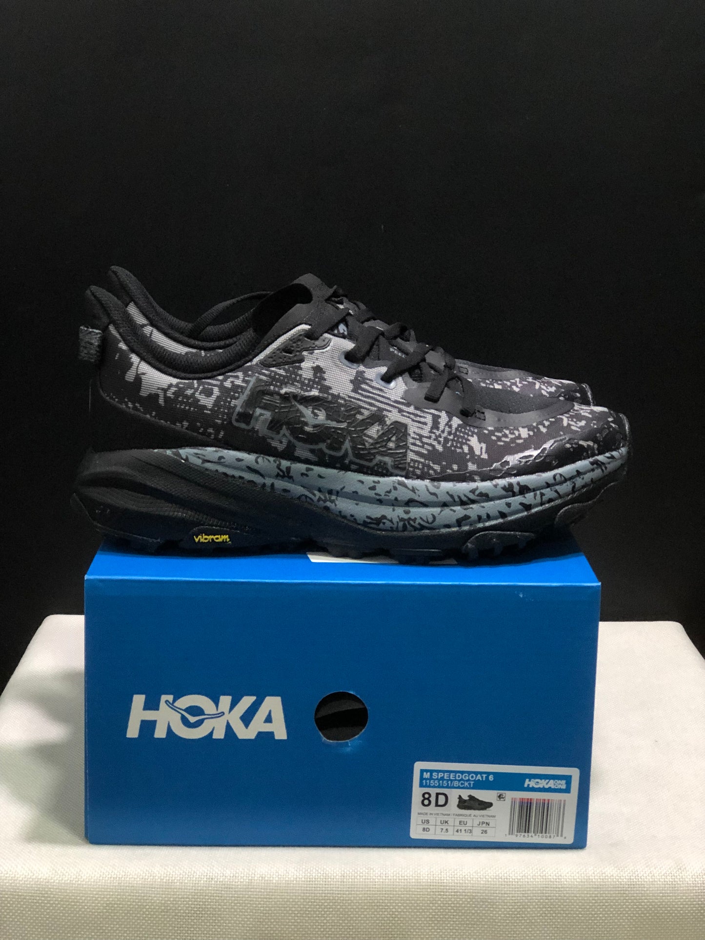 Hoka One One Speedgoat 6 Black Trail Running Shoes Sneakers