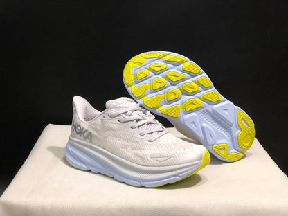 Hoka One One Clifton 9 Running Shoes Athletic Shoes Sneakers White