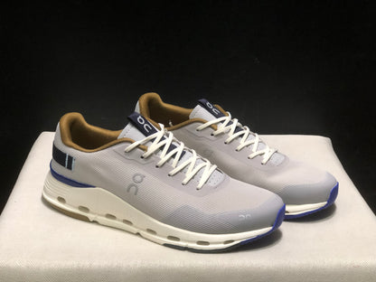 On Running Cloudnova Form 2 Fashionable Casual Running Shoes Light Grey